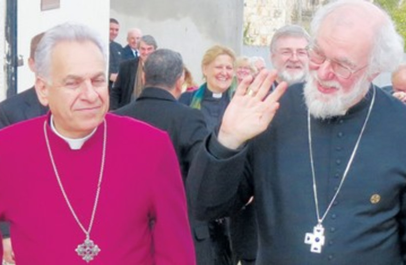 Archbishop of Canterbury 390 (photo credit: Courtesy of the Episcopal Church in Jerusalem and )