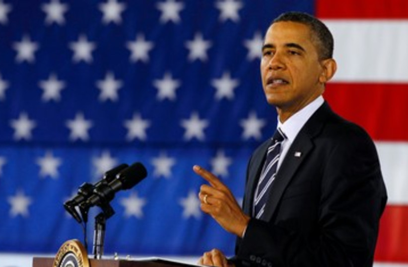 US President Barack Obama 390 (R) (photo credit: REUTERS/Larry Downing)