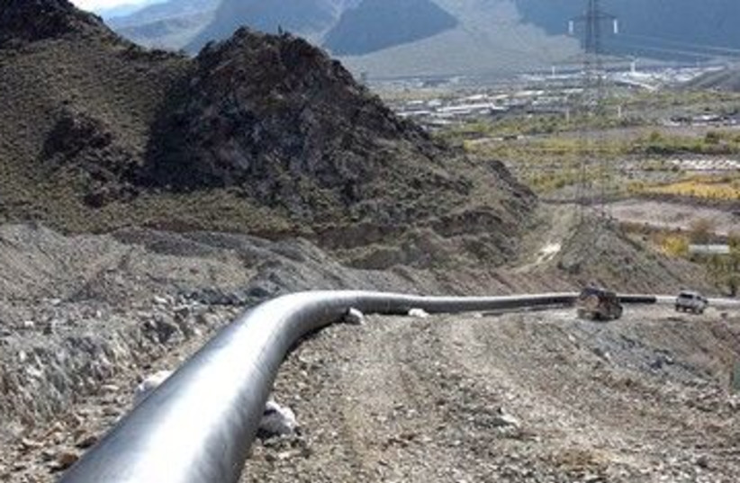 Gas pipeline along Iranian border 390 (R) (photo credit: Reuters)
