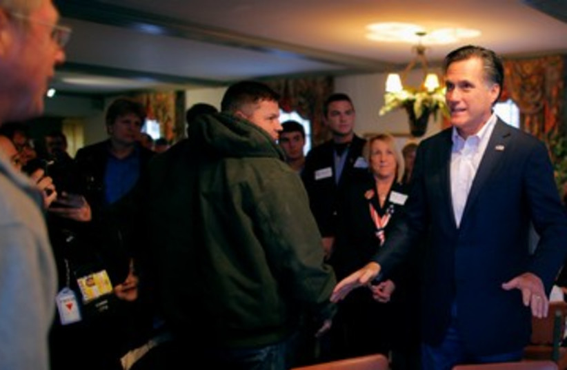 Romney campaigns in Ohio ahead of Super Tuesday 390 (photo credit: REUTERS)