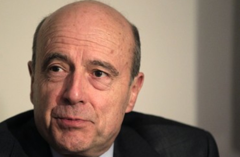 French Foreign Minister Alain Juppe 390 (photo credit: REUTERS)