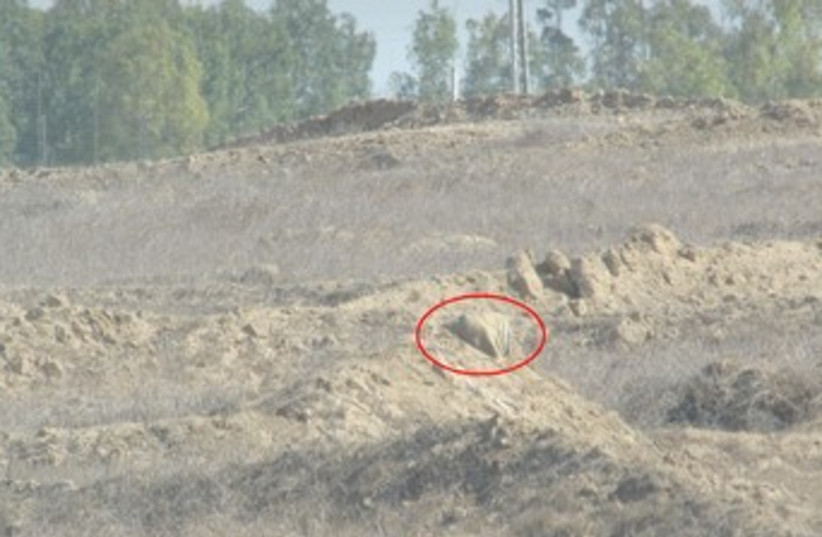 Explosive devices planted near Gaza security fence 370 (photo credit: IDF Spokesperson)