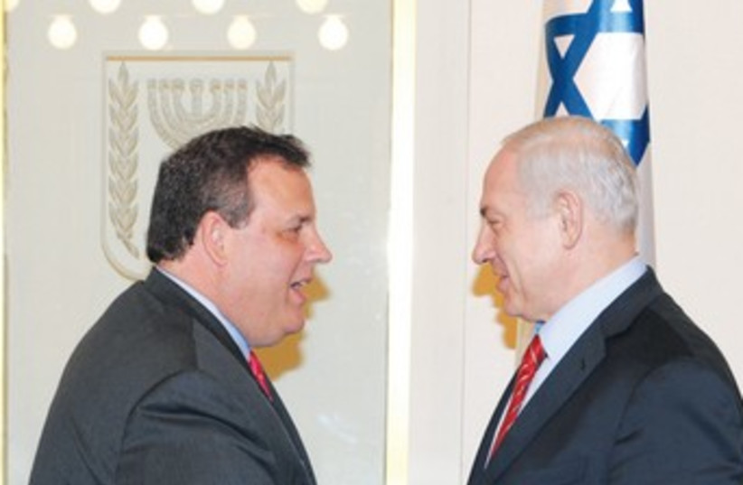 Netanyahu meets NJ Governor Christie 370 (photo credit: GPO)