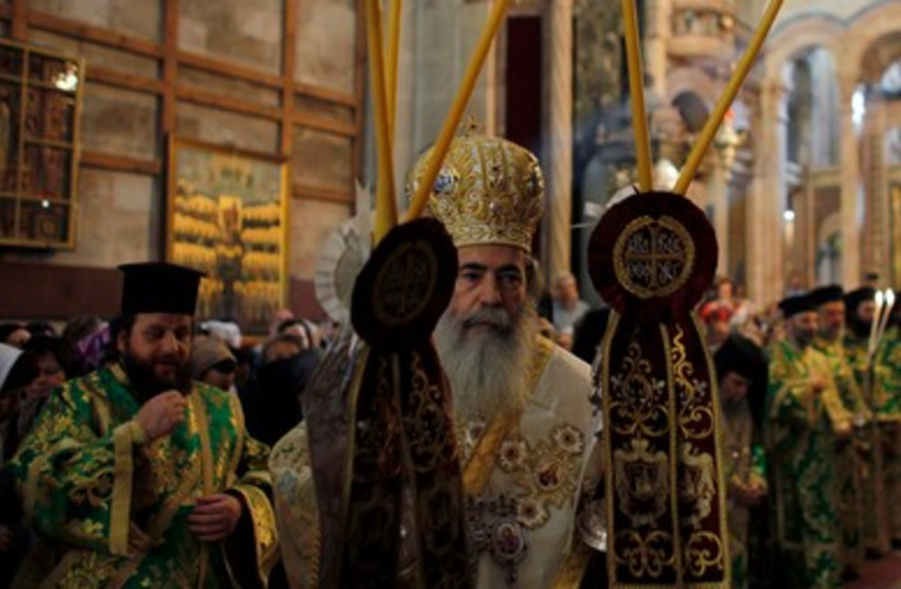 Greek Orthodox Patriarch of Jerusalem (photo credit: REUTERS/Ammar Awad )