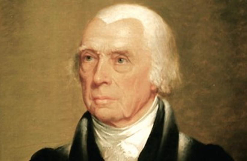 US President James Madison 370 (photo credit: REUTERS)