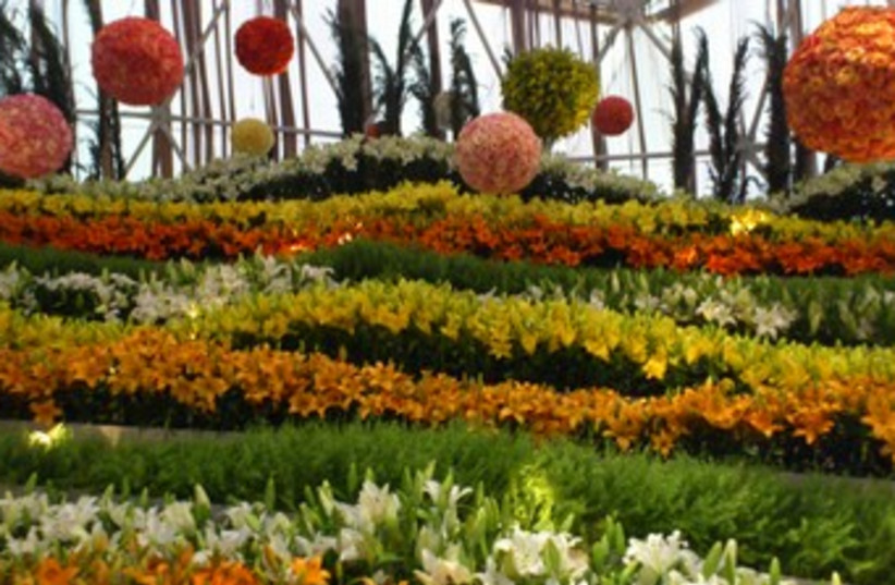 Haifa’s International Flower Exhibition in Park Hecht 370 (photo credit: Sharon Udasin)