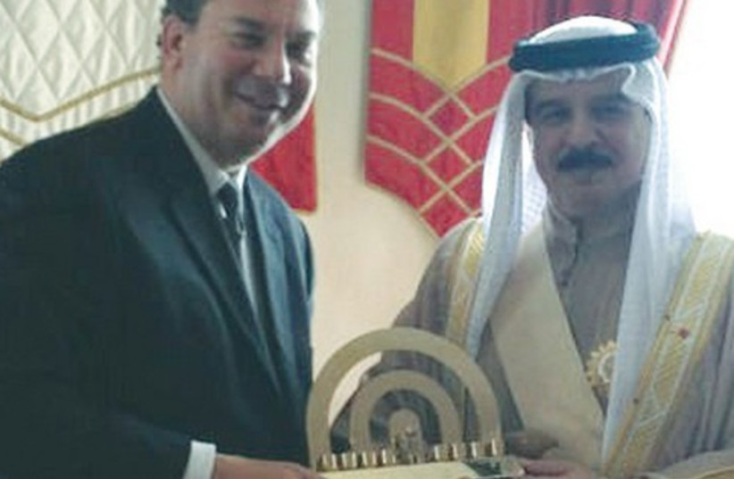 King of Bahrain, March Schneier (photo credit: Courtesy)