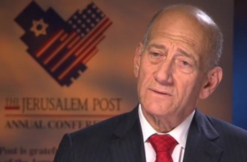 Former PM Ehud Olmert in CNN interview 370 (photo credit: CNN)