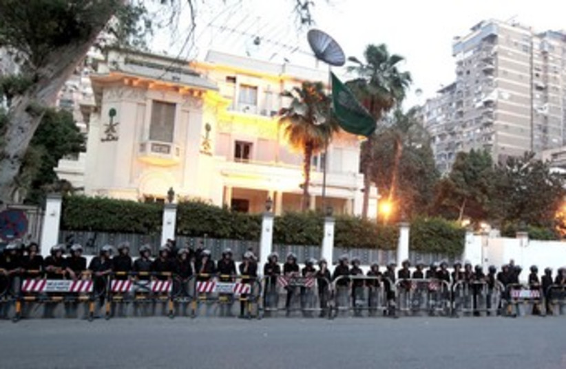 Saudi Embassy in Cairo 370 (photo credit: REUTERS)