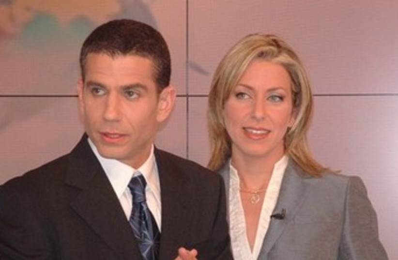 Mabat News anchors Merav Miller, Yinon Magal 370 (photo credit: Courtesy of Channel 1)