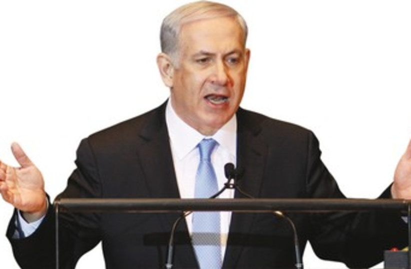 Netanyahu on Iran (photo credit: REUTERS)
