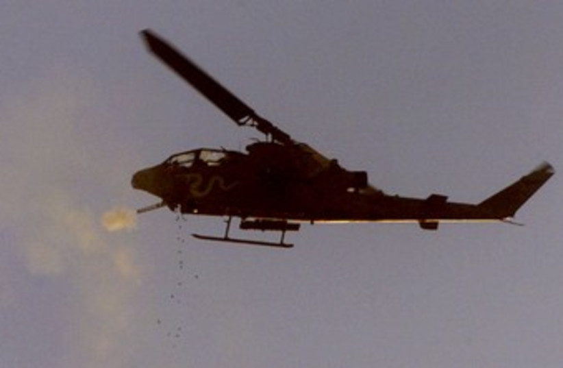 Israeli Cobra helicopter 370 (photo credit: REUTERS)