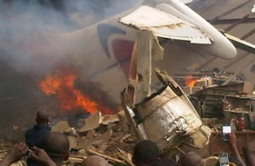 Lagos plane crash 370 (photo credit: REUTERS)