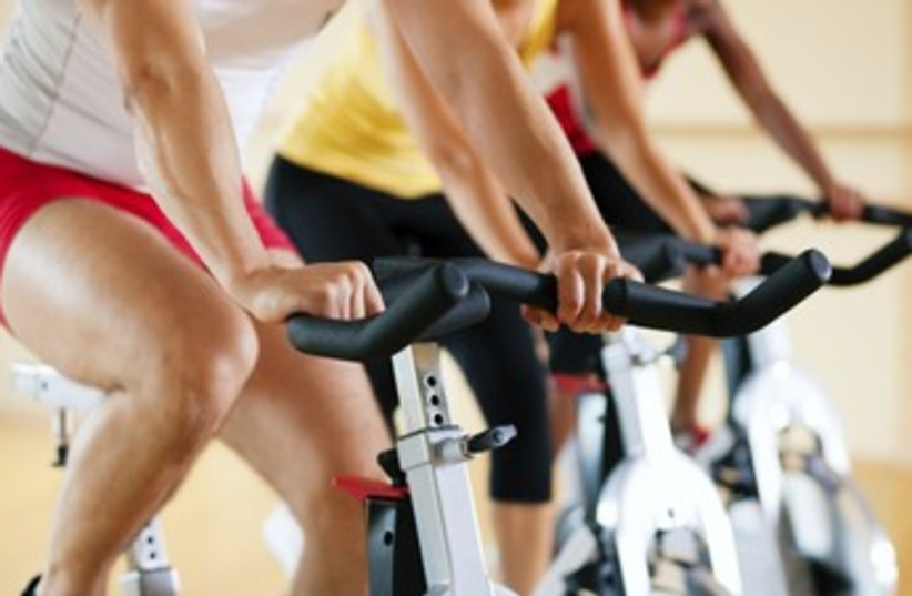 Bicycle Spinning in gym 370 (photo credit: Thinkstock)