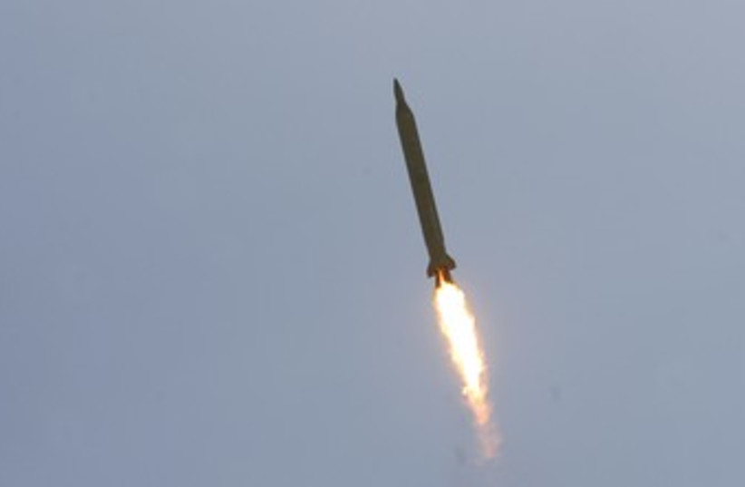 Iranian Shahab 3 missile 370 (photo credit: REUTERS)