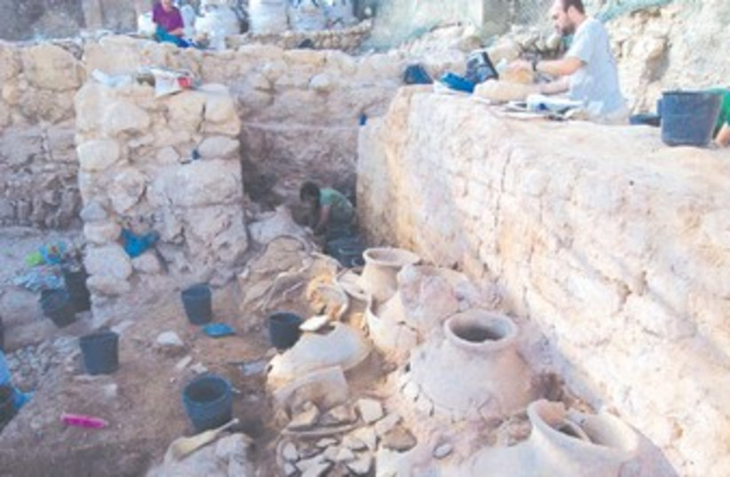 Archaeological discoveries (photo credit: Sharon Zuckerman)