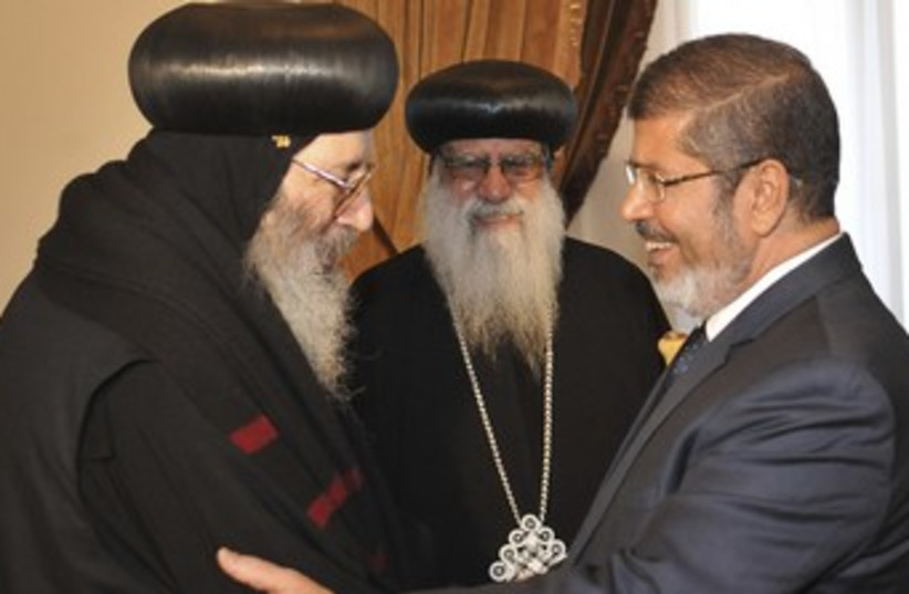 Coptic Christians, Morsy (R370) (photo credit: REUTERS)