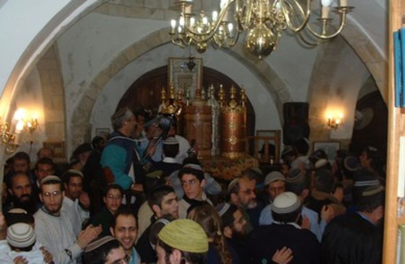 Today in Hebron: A recent Jewish service in the re