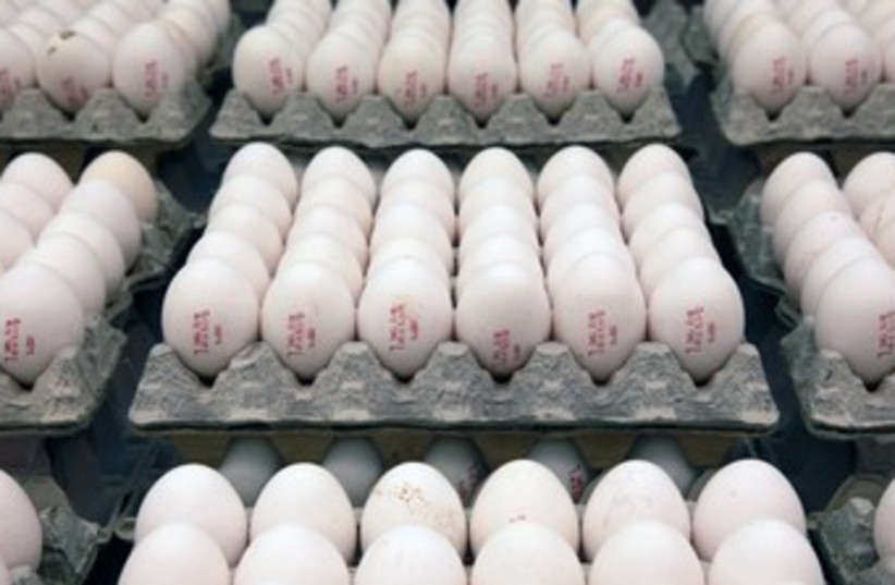 Eggs at market 370 (photo credit: Marc Israel Sellem/The Jerusalem Post)