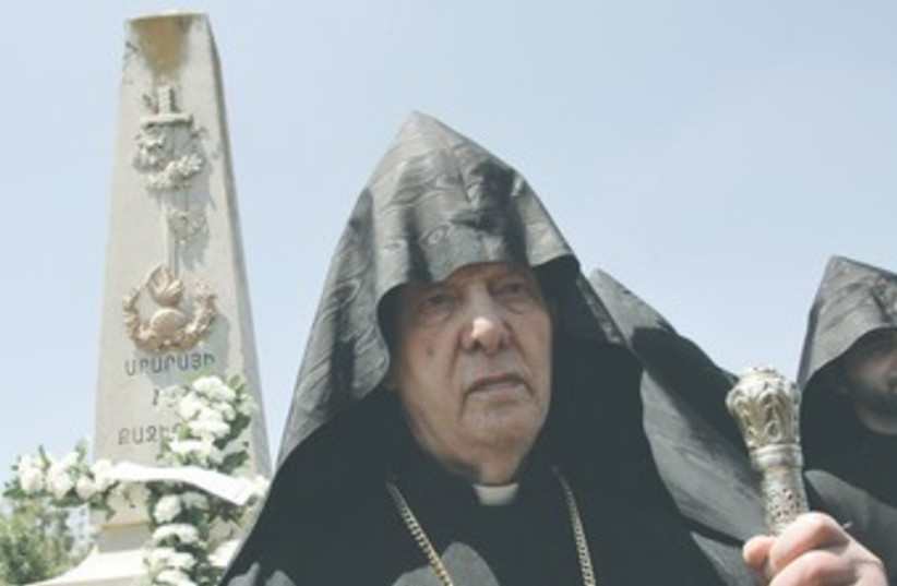 Former Armanian patriarch 370 (photo credit: REUTERS)