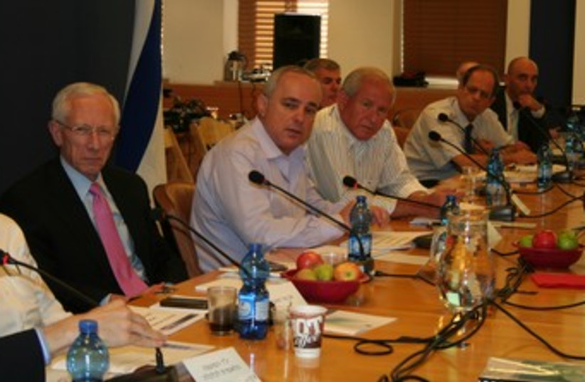 Fischer, Steinitz, Dichter at economic officials meeting 370 (photo credit: Finance Ministry)