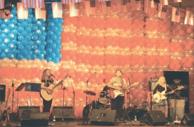 A band playing at US Embassy event 370 (photo credit: TOVAH LAZAROFF)