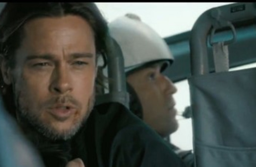 Brad Pitt in  World War Z (photo credit: Screenshot)