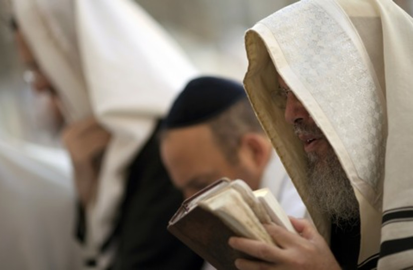 Religious Jews praying (photo credit: REUTERS/Darren Whiteside)