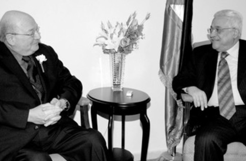 Abbas and Congressman Ackerman 370 (photo credit: REUTERS)