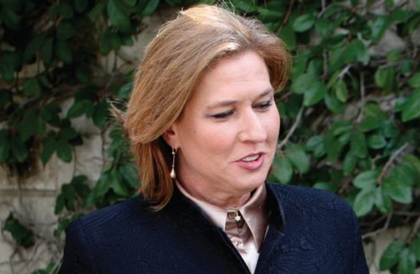 Livni (photo credit: Reuters)
