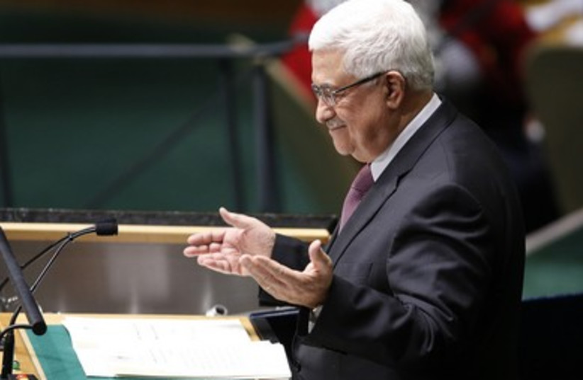 Abbas at UN Headquarters in New York 390 (photo credit: reuters)