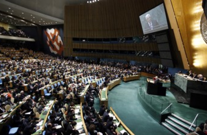 United Nations General Assembly 370 (R) (photo credit: Chip East / Reuters)
