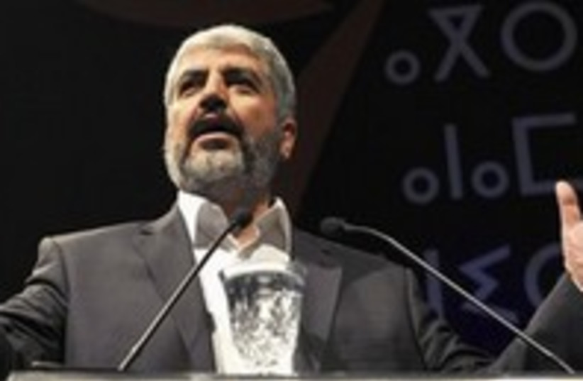 Hamas leader Khaled Mashaal 300 (R) (photo credit: Reuters / Stringer)