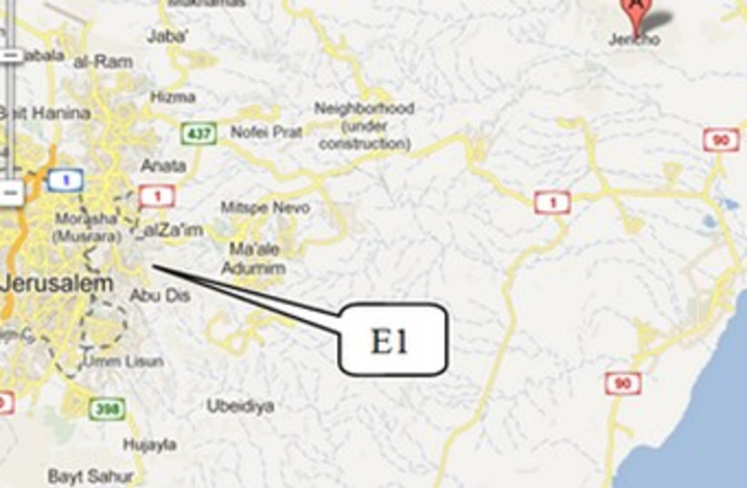 e1 map (photo credit: google maps)