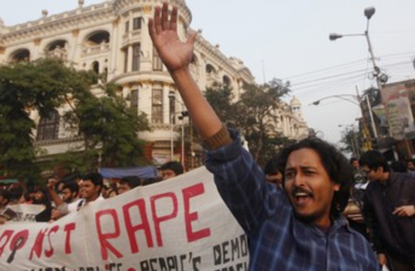 Rally to show solidarity with rape victim in New Delhi 370 (photo credit: reuters)