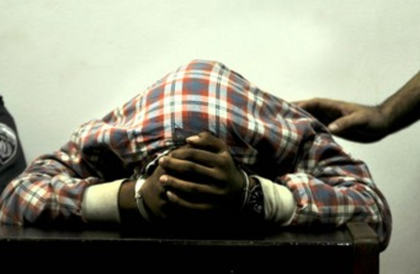 Eritrean rape suspect at TA court 370 (photo credit: Hadas Parush)