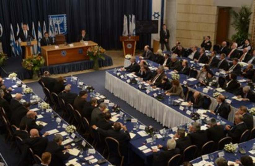 Netanyahu addresses ambassadors in Jerusalem 370 (photo credit: Moshe Milner/GPO)