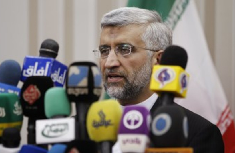 Iranian negotiator Saeed Jalili 370 (R) (photo credit: REUTERS/Mohammed Ameen)