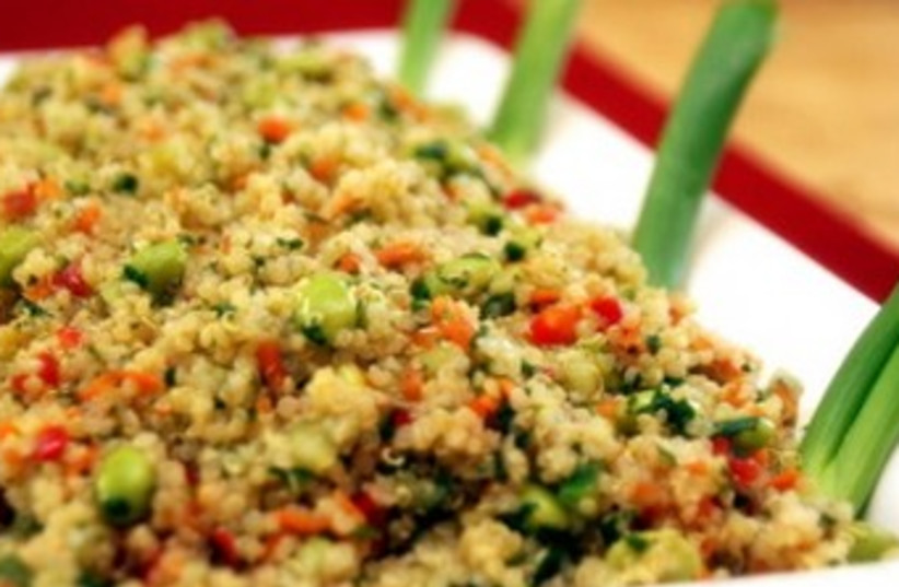 Quinoa salad with edamame (photo credit: Courtesy)