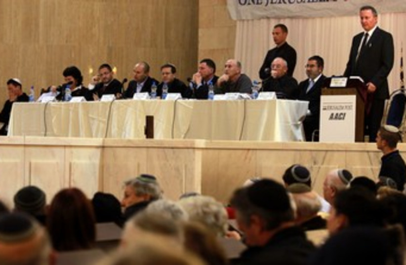 JPost election debate in Jerusalem 370 (photo credit: Marc Israel Sellem/The Jerusalem Post)