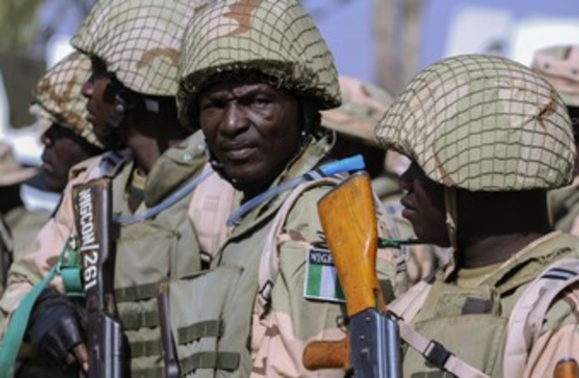 Nigerian troops Mali 370 (photo credit: Afolabi Sotunde / Reuters)