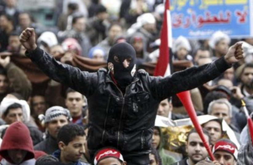Tahrir Square protest Feb 1 370 (photo credit: REUTERS/Mohamed Abd El Ghany)
