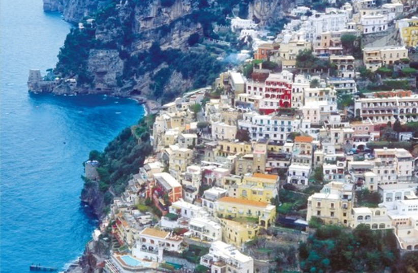 THE TOWN of Positano shines like a jewel on mountain slopes (photo credit: ITSIK MAROM)