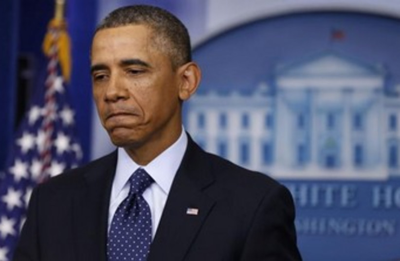 US President Barack Obama looking upset 370 (photo credit: REUTERS/Larry Downing)