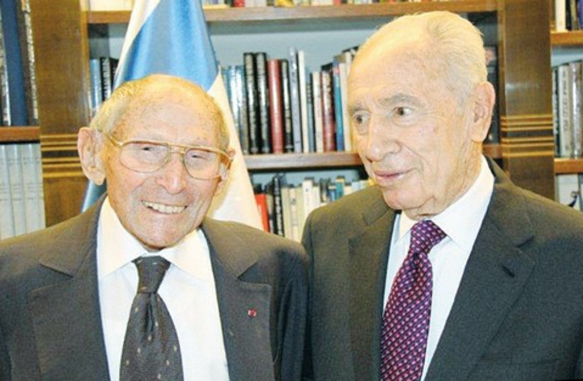 GEORGES LOINGER with President Shimon Peres. (photo credit: Courtesy)