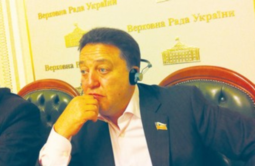 Ukranian Jewish Committee’s MP Oleksandr Feldman 370 (photo credit: Sam Sokol)