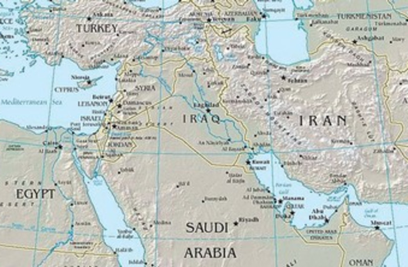 Map of the Middle East 370 (photo credit: Wikimedia Commons)