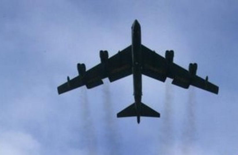 US B-52 bomber (photo credit: REUTERS/Darren Staples)