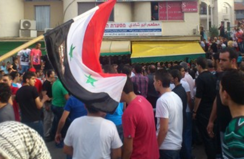 Land Day protests in Sakhnin 370 (photo credit: Ben Hartman)