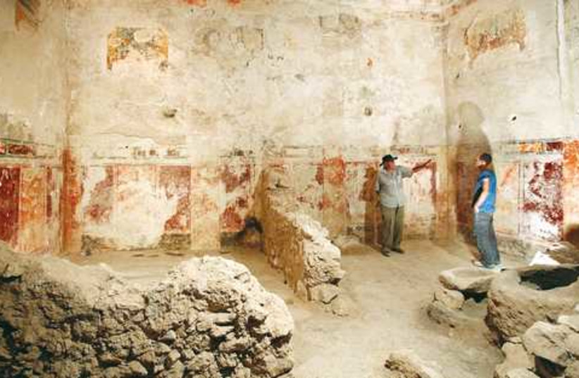 Herodium during excavations521 (photo credit: Gabi Laron/The Hebrew University of Jerusalem)